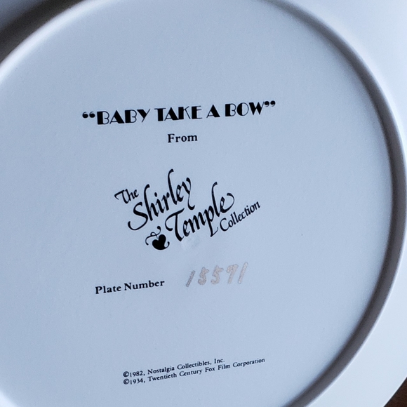 Vintage Shirley Temple Collector's Plate - Picture 10 of 11
